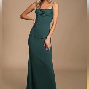 Emerald Green Cowl Neck